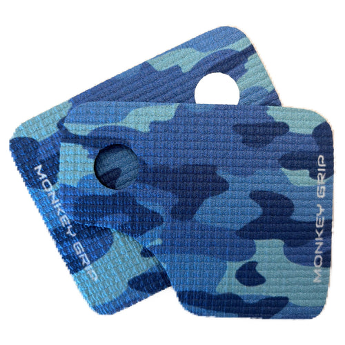 Blue camo monkey grips hand protection 