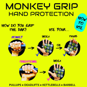 Monkey grips crossfit pull up weightlifting gloves directions. How to use.